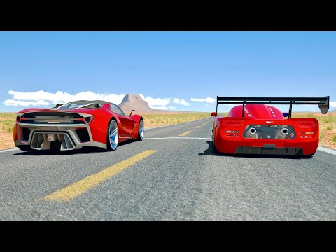 Ferrari Stallone vs Ultima RS 2021 - Desert Drag Race