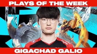 Faker’s HUGE 5-MAN Galio Taunt! | Plays of the Week