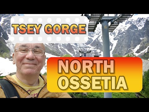 Montanhas da Ossétia do Norte. Desfiladeiro de Tsey. Rússia. 2022. Full HD