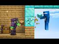 Survival Pro Vs Creative Noob 100 Hour Build Battle