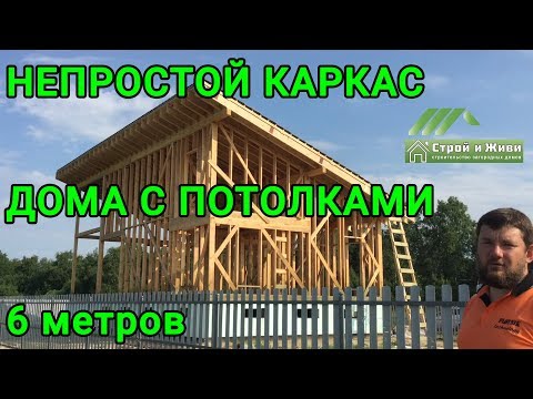 Не простой КАРКАС дома с высотой потолков 6 м. Стропила из двутавра. Кровля - черепица. Тюмень. Не простой КАРКАС дома с высотой потолков 6 м. Стропила из двутавра. Кровля - черепица. Тюмень.