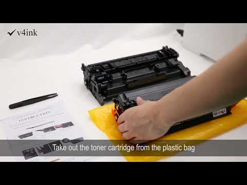 How to install a chip to a new compatible toner cartridge
