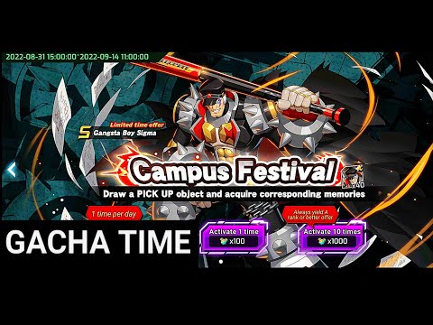 Gacha Summoning Capsule Gashapon Gangsta Boy Sigma Campus Festival「 Mega Man X Dive 」