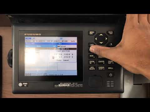 FURUNO GPS GP 170 - ENTERING WPTS AND SELECTING ROUTES TO MONITOR by Piyushan