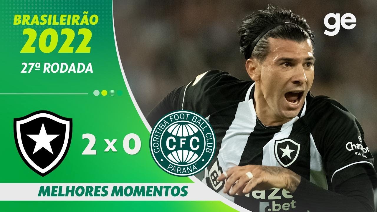 VÍDEO | Gols e melhores momentos da vitória do Botafogo sobre o Coritiba no Nilton Santos