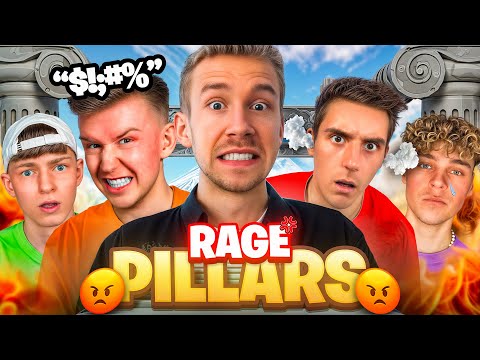 FORTNITE PILLARS WITH YOUTUBERS COMPLETELY ESCALATES 🤬 (hahahaha)