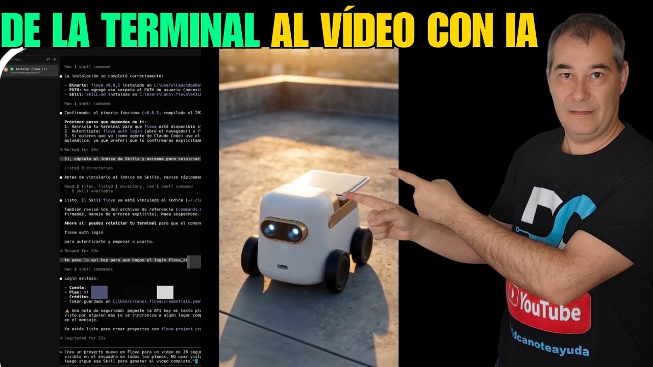 Creé un Vídeo con IA Entero desde la Terminal: Flova + Claude Code en Acción