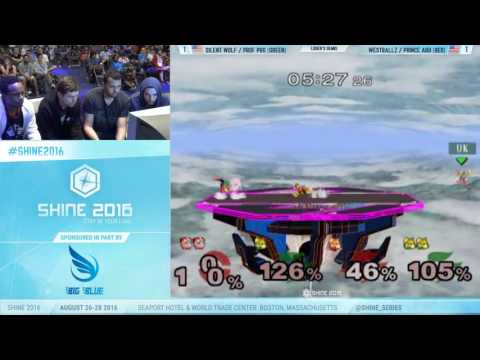 Shine 2016 - Prince Abu/Westballz vs Silent Wolf/Professor Pro SSBM Doubles LS