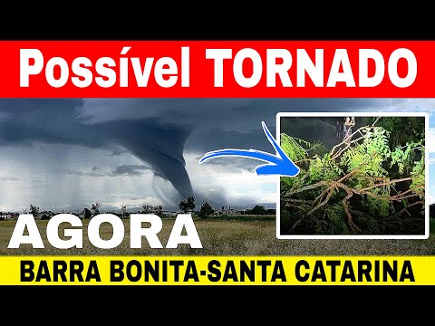 🔴POSSÍVEL TORNADO em BARRA BONITA -SC e chuva de granizo SÃO MIGUEL DO OESTE -agora 