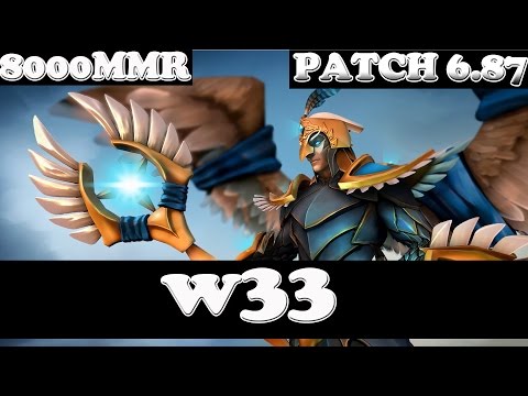 Dota 2 - Patch 6.87 - w33 8000MMR Plays Skywrath Mage  - Ranked Match Gameplay