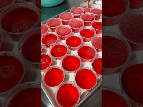 How to make strawberry Jell-O shots 🍓✨