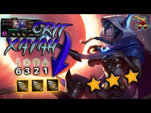 Insane OP ★★★ Xayah With 3 Infinity Edges Gets 1st Place | TFT Highlight | Teamfight Tactics [Set 3]