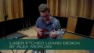 Video thumbnail for Mo'o Lizard Concert Mahogany Ukulele by Luna Ukes by Luna Guitars