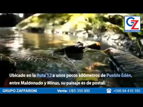 🔶 Zanja del Tigre, Sierra Carapé - VENTA U$S 350.000