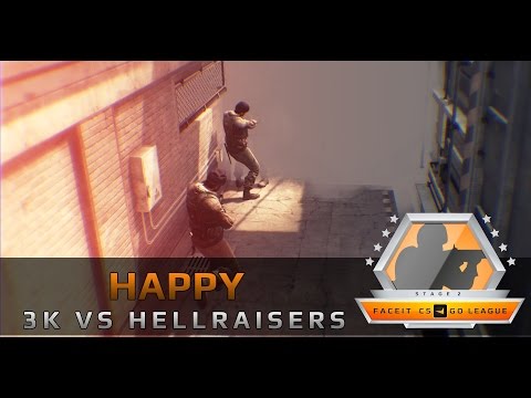 Happy 3K vs HellRaisers (FACEIT League 2015 Stage 2 EU Qualifier)