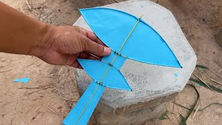 How to make a mini kite - Kite for kids - Diy kite