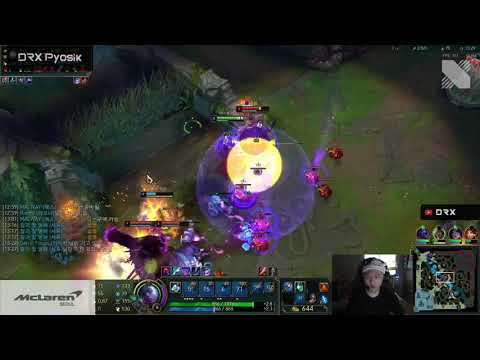 DRX PYOSIK PLAYS JUNGLE EKKO VS GRAVES - KR GRANDMASTER PATCH 10.21