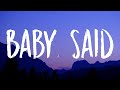 Måneskin - Baby Said (Lyrics)