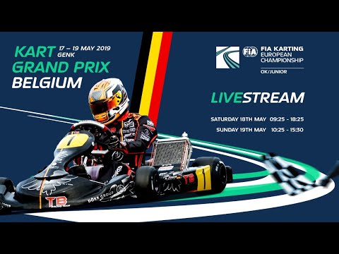 FIA Karting European Championship 2019 OK / Junior Round 2  Genk Saturday