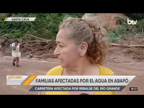 Desborde del río Grande afecta los municipios Cabezas y Abapó, en Santa Cruz