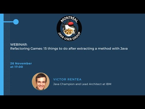 Refactoring Games: 15 things to do after extracting a method with Java - Victor Rentea