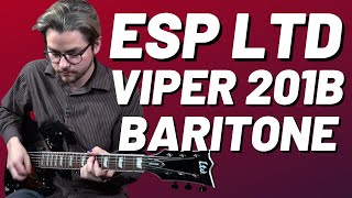 Video thumbnail for ESP LTD Viper 201B Baritone | The Baritone Guitar Helped Create More Classic Songs Than You Think! | by Uhlik Music