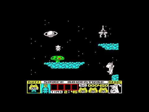 Ruff and Reddy in the Space Adventure Amiga