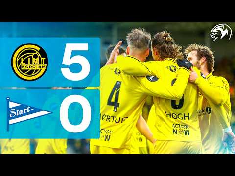 FK Fotball Klubben Bodø Glimt 5-0 Start IK Idrett...