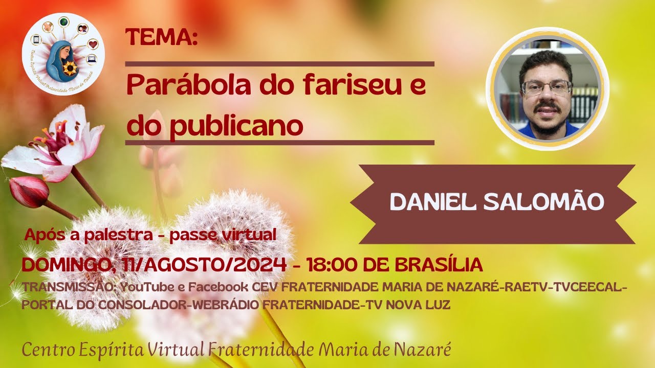 Parábola do fariseu e do publicano - Daniel Salomão - FEABE
