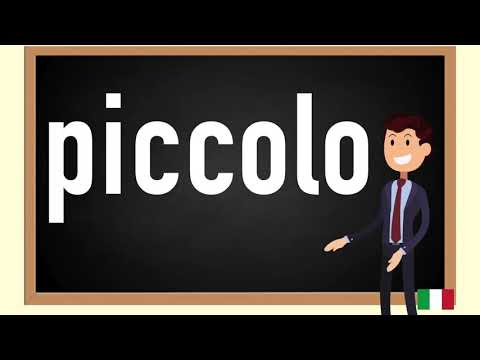 How to pronounce piccolo in Italian