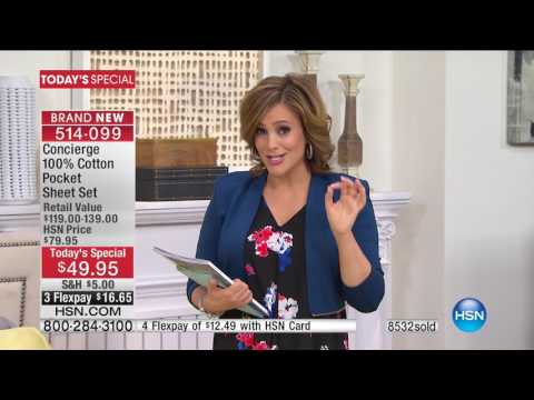 HSN | Concierge Collection Bedding 03.17.2017 - 01 PM