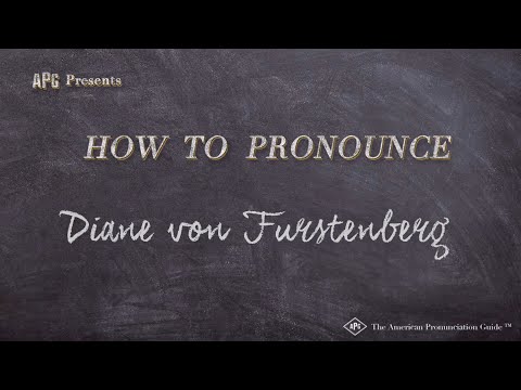How to Pronounce Diane von Furstenberg (Real Life Examples!)