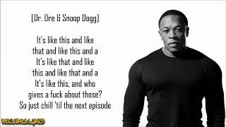 Dr. Dre - Nuthin&#39; but a &#39;G&#39; Thang ft. Snoop Dogg (Lyrics)