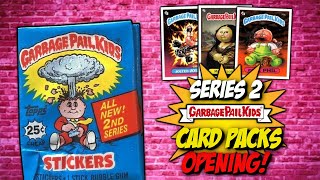 Vintage 1986 Garbage Pail Kids Series 2 Packs Opening