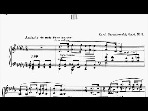 ABRSM DipABRSM Piano Repertoire No.95 Szymanowski Etude in Bb Minor Op.4 No.3