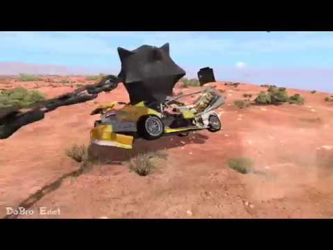 Giant Chain Spinner Against Vehicles BeamNG DRIVE #2