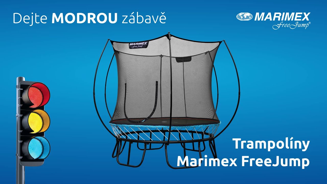 Trampolína Marimex FreeJump 305 cm (ochranná síť + schůdky + kotvící sada ZDARMA) + Vířivý bazén Marimex AQUAMAR 6003