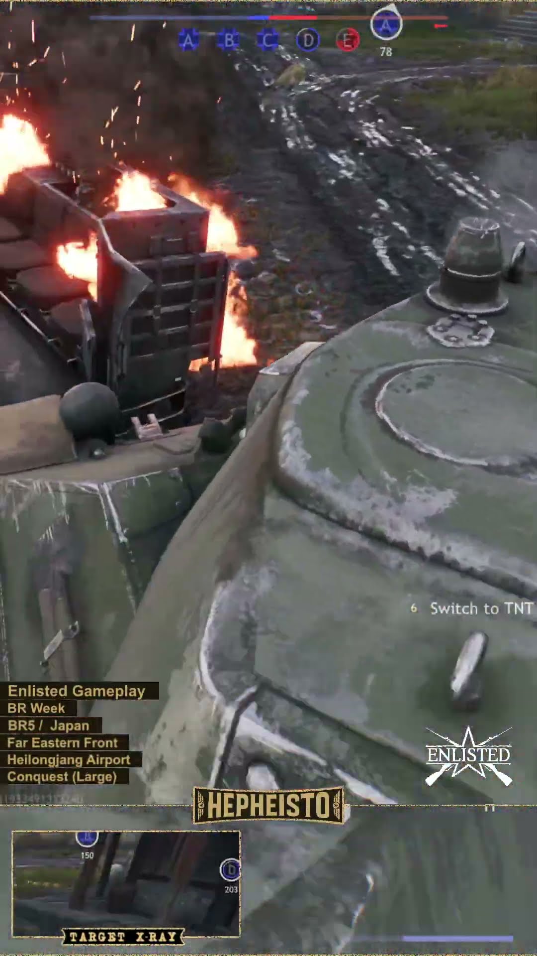 Rifleman eliminates Tank T-34 (1941) with TNT Charge