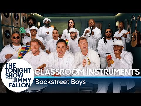 Jimmy Fallon, Backstreet Boys & The Roots Sing "I Want It That Way" (Classroom Instruments)