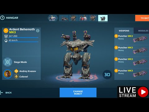 WAR ROBOTS LIVE STREM BEHEMOTH PUNCHER IS IT STILL GOOD? #WARROBOTS
