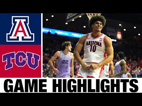 #1 Arizona vs TCU Highlights | Men's Basketball | College Basketball 2025
