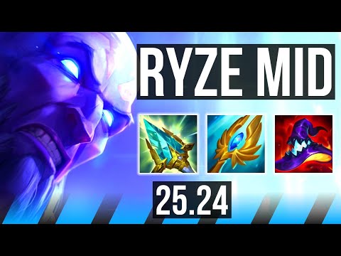 RYZE vs IRELIA (MID) | Good KDA: 11/1/7 | EUNE Challenger | 25.24