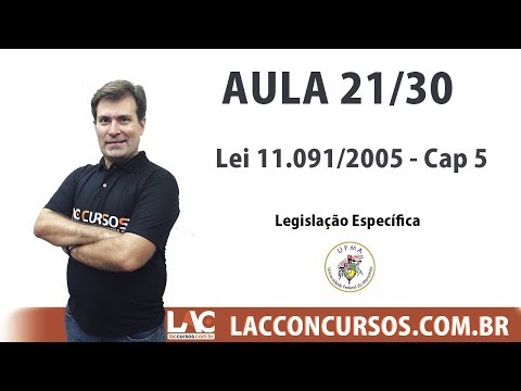 UFMA 2017 - Legislação Específica - Lei 11.091/2005 -  Cap 5 - 21/30