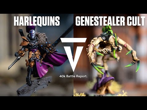New Codex Harlequins vs GSC: Warhammer 40K Battle Report