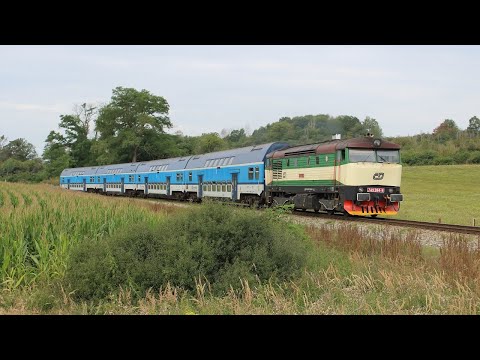 The Czech “Bardotka” 749-264 in the maize fields on the Savaza Valley Railway near Bukovany