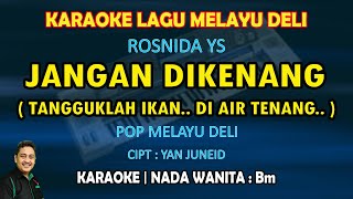 Download lagu Jangan dikenang karaoke melayu deli nada wanita Bm - Rosnida YS mp3