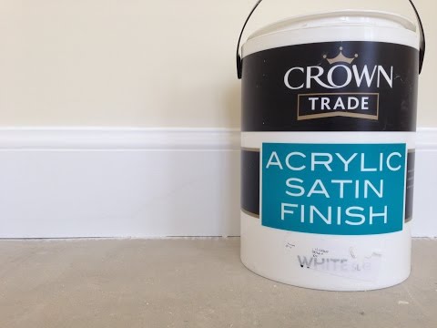 Acrylic satin finish water base paint