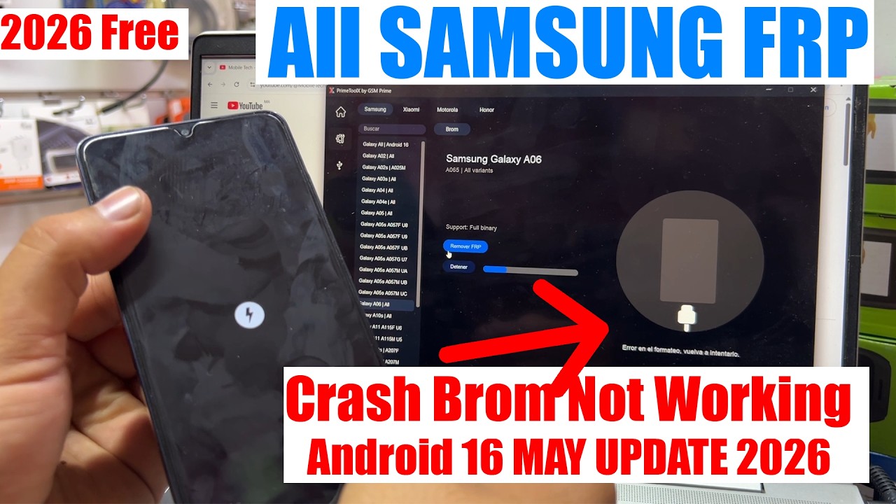 Samsung FRP Tool 2026, Google Account Remove Android 15/16 | FRP Bypass