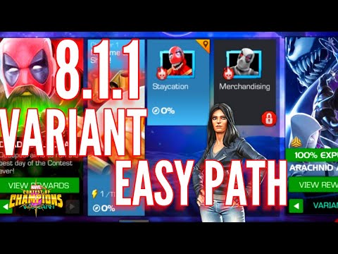Variant 8.1.1 Easy Path Deadpoolooza • Mcoc • Marvel Contest of Champions • 8 1.1