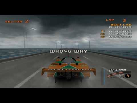 Enthusia Professional Racing | Ocean Bridge (Wet) HD PS2 Gameplay